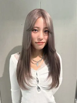 カラー Haru/ブリーチ /レイヤーカットのヘアスタイル