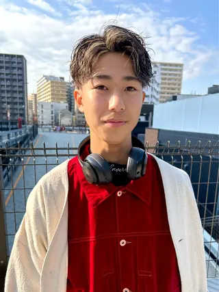 ミディアム カラー パーマ メンズ メンズ特化❤️🔥 パーマ職人江口佳乃のヘアスタイル