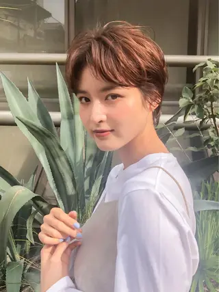 カラー MUSASHI ブリーチカラー◎のヘアスタイル