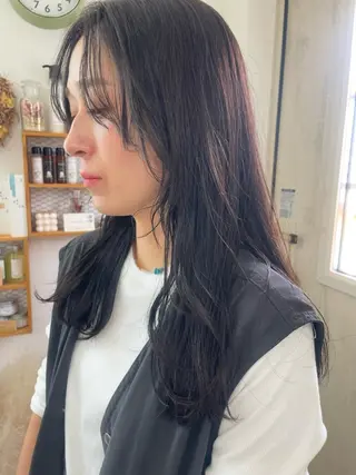 セミロング milk所属・キノシタ マユのヘアスタイル