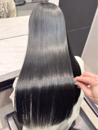 ロング 美髪改善ストレート/ 植村友哉のヘアスタイル