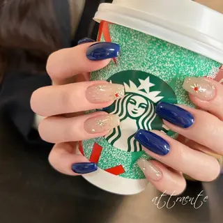 ショート カラー パーマ ヘアアレンジ メンズ アイブロウ マツエク・マツパ ネイル キッズ ease NAIL SALONのネイルデザイン