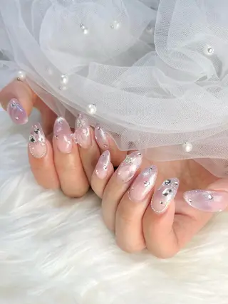 セミロング 𝑵𝑰 𝑲𝑶のネイルデザイン