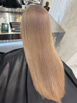 ロング ならざきつぐみ /天王寺/ハイトーンのヘアスタイル