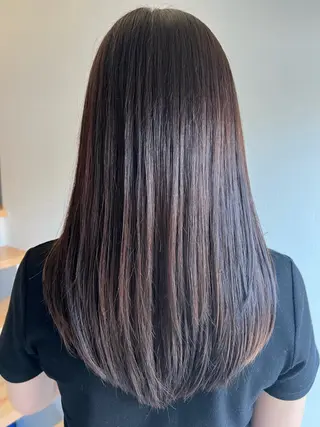 ロング カラー 荒川 枝里のヘアスタイル