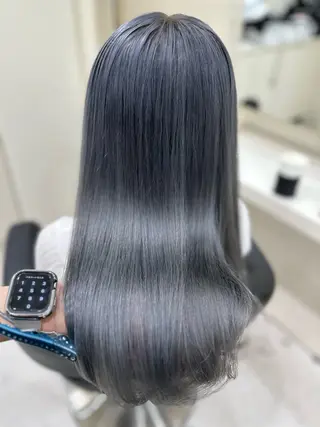 ロング カラー ヘアアレンジ 艶カラー/ハイトーン /レイヤーカットのヘアスタイル