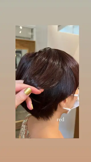 ショート カラー 鈴木 三保のヘアスタイル