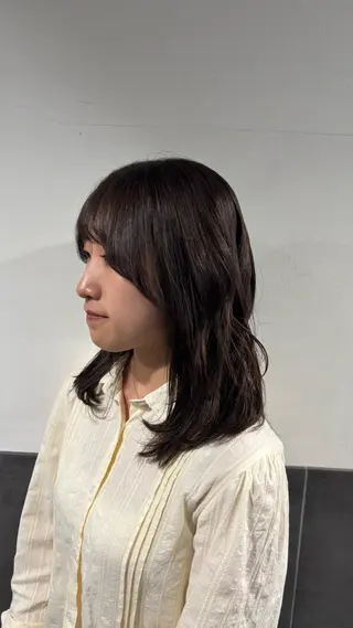 ミディアム 🫧オリーブカラー/ 小冬🎀のヘアスタイル