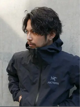 パーマ メンズ メンズ/シャドウ/ 波巻き/kyogoのヘアスタイル