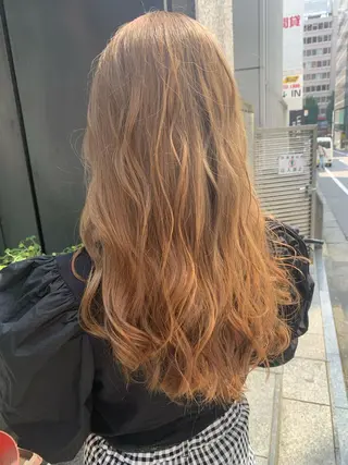ロング カラー ヘアアレンジ 艶髪/髪質改善/ 縮毛矯正⭐️熊野未来のヘアスタイル