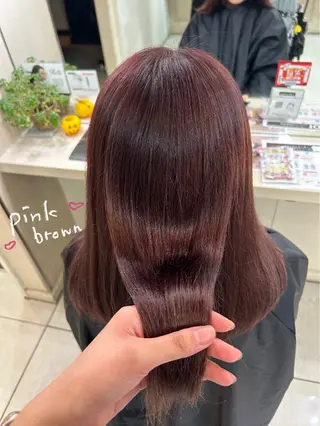 カラー 🧃暖色カラー/🪷 アレンジ/　yunaのヘアスタイル