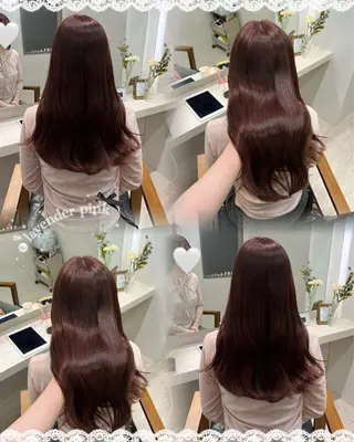 ロング カラー 菅村 緋莉🎀ガーリーヘアのヘアスタイル