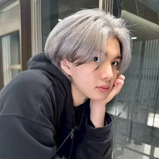 ショート カラー ヘアアレンジ メンズ SALOWIN吉祥寺所属・クボリョウ 吉祥寺/韓国ヘアのヘアスタイル