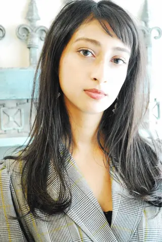 ロング カラー パーマ ヘアアレンジ 表参道Lise おおいしおりのヘアスタイル