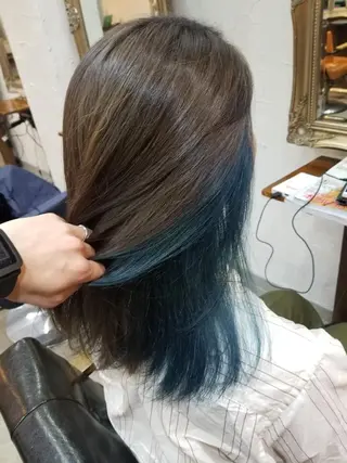 ミディアム カラー bathair  所属・bathair 持田侑祐のヘアスタイル