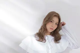 セミロング カラー 多田 悦淳のヘアスタイル