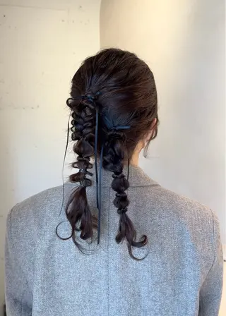 セミロング ヘアアレンジ Tim【ティム】所属・ヘアセット大募集 ˗ˋˏairiˎˊ˗のヘアスタイル