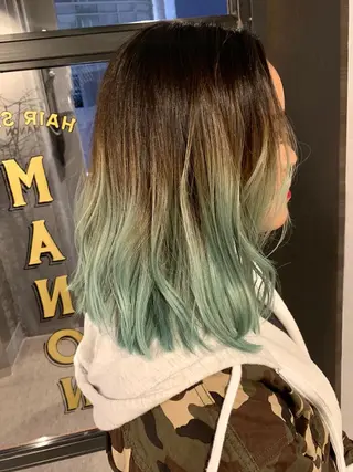 ミディアム カラー メンズヘア/レイヤー /ボブ山内春輝のヘアスタイル