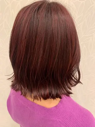 カラー 藤元 美咲のヘアスタイル