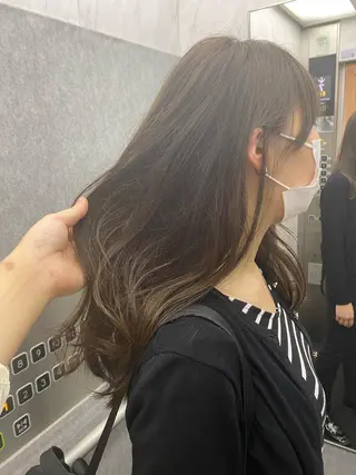 ロング カラー ボブ、ミディアム得意 🤍Emmy🤍のヘアスタイル