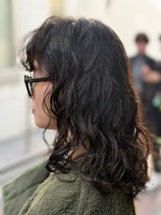 ミディアム パーマ 【pejite】 小沼 勇貴のヘアスタイル