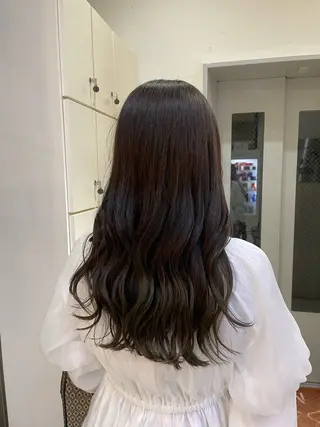 ロング mao♡ベージュ/ 顔周りカットのヘアスタイル