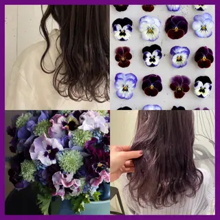 セミロング カラー カジュアルを女っぽく 𝗮𝘆𝗮𝗰𝗼のヘアスタイル