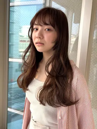 ロング ボブ・レイヤーカット 吉敷航一のヘアスタイル