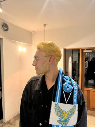 メンズ YUI／レイヤー カット/透明感カラーのヘアスタイル