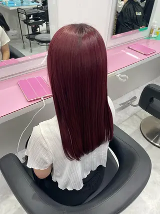 ロング カラー ヘアアレンジ 赤み消し/透明感 ブラウン🌿堅伍のヘアスタイル