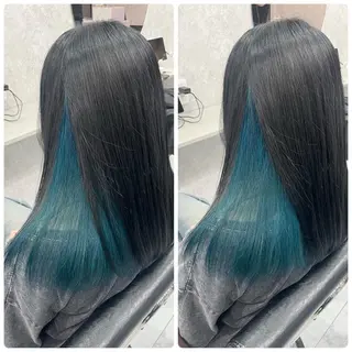 ミディアム 🦋ハイトーン🦋 石山 希理🦋のヘアスタイル