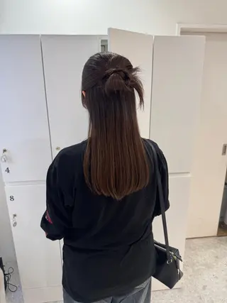 ロング はるか/ヘアアレンジ ブリーチなしカラー♡のヘアスタイル