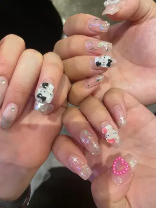 ネイル 束感まつ毛/ネイル/ LED♥KIRARAのマツエク・マツパデザイン