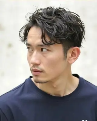 ショート パーマ メンズ FIX hair所属・FIX店長/名駅/ 国際センター/パーマのヘアスタイル