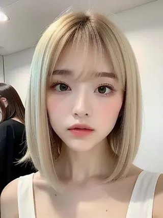 ショート ブリーチカラー🐭♡ moeのヘアスタイル