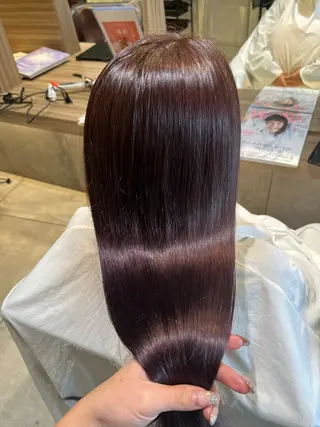 ロング カラー 川越 輝梨奈のヘアスタイル