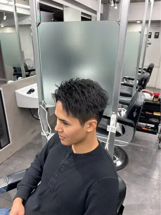 ショート パーマ メンズ 💈メンズ特化💈 barberコウヨウのヘアスタイル