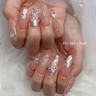 ネイル momo 長さだしのネイルデザイン