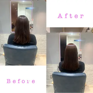 セミロング 髪質改善✨石塚 真梨奈のヘアスタイル