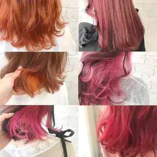 ロング カラー オリーブ/アッシュ やわらか透明感カラーのヘアスタイル