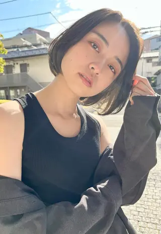 ミディアム レイヤーカット/ ブリーチカラー/雅人のヘアスタイル