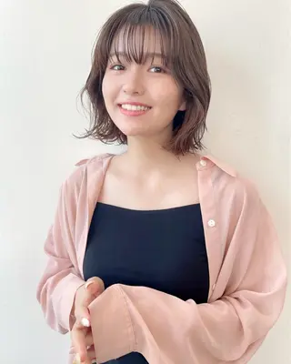 ショート カラー 高リピート/レイヤー 骨格似合わせ/色持ちのヘアスタイル