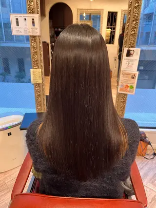 ロング パーマ 五十嵐ゆり 美髪カラー　武蔵小杉のヘアスタイル