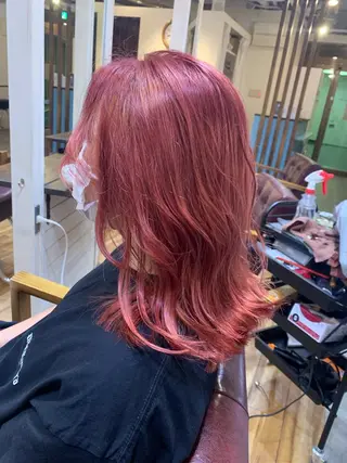 ミディアム カラー Cecil hair なんば店のヘアスタイル