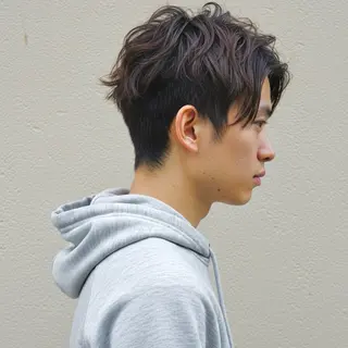 ショート カラー パーマ メンズ 🎸メンズ/パーマ/ ショート🎸工藤達哉のヘアスタイル