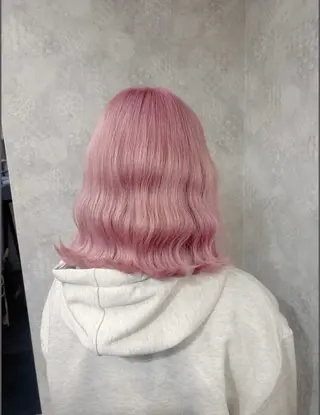 ミディアム カラー 💗ツヤ髪ハイトーン 💗RIKOのヘアスタイル