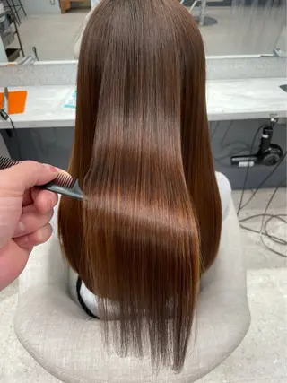 ロング むっち〜/ケアカラー /似合わせcutのヘアスタイル