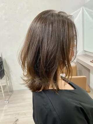 ミディアム VLOW nex the salon所属・韓国風/髪質改善/ ナガヤアキラのヘアスタイル