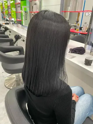 セミロング カラー 乾かすだけで美髪✨ 髪質改善専門/鈴木遼のヘアスタイル