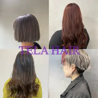 セミロング カラー パーマ メンズ TELA HAIR 瑞江店所属・髪質改善⭐️透明感 片塩のヘアスタイル